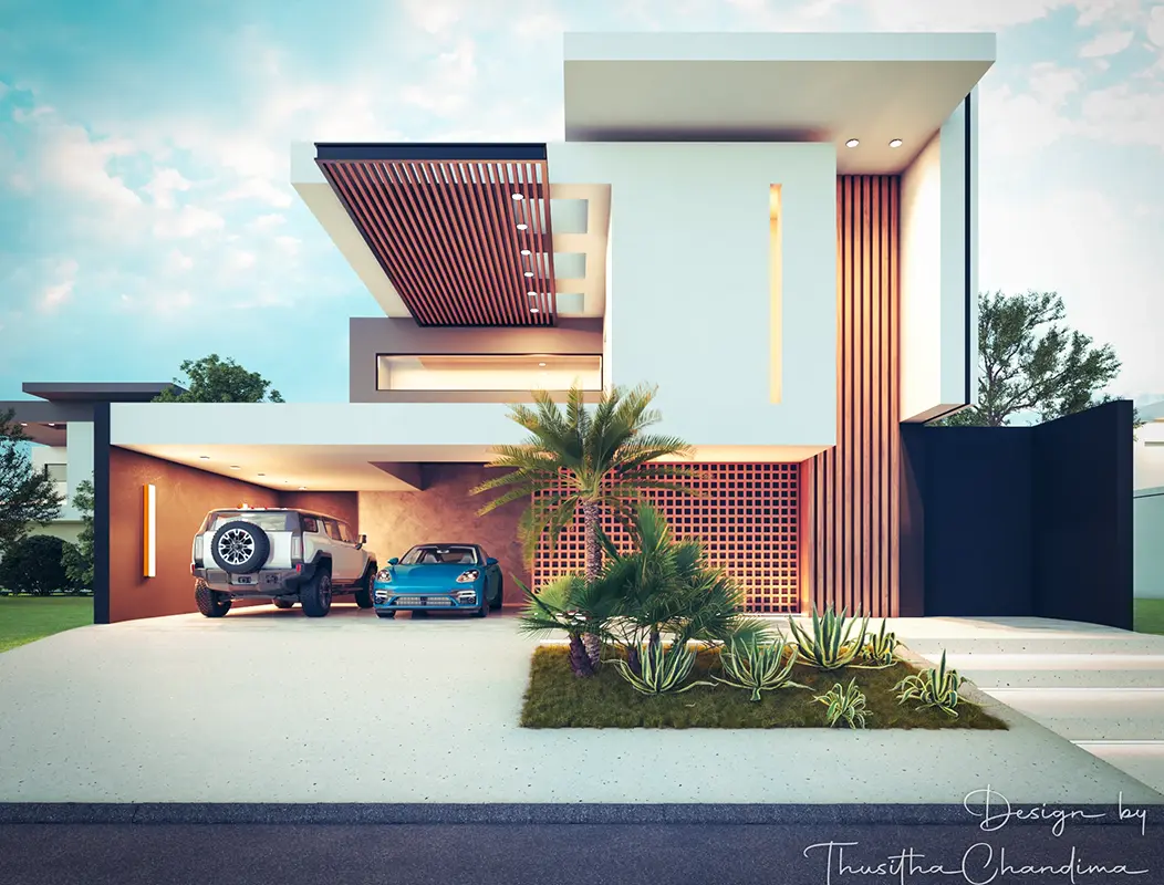 Sleek Modern Exterior with Ample Parking