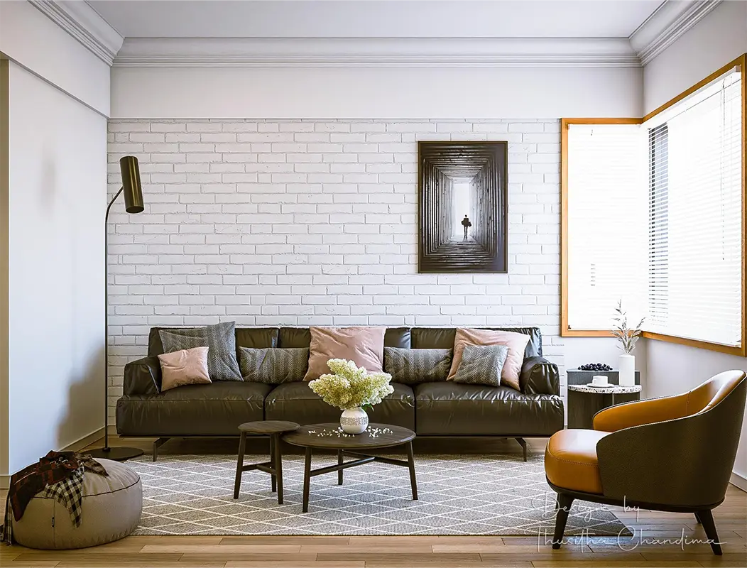 Contemporary Comfort in Black Leather