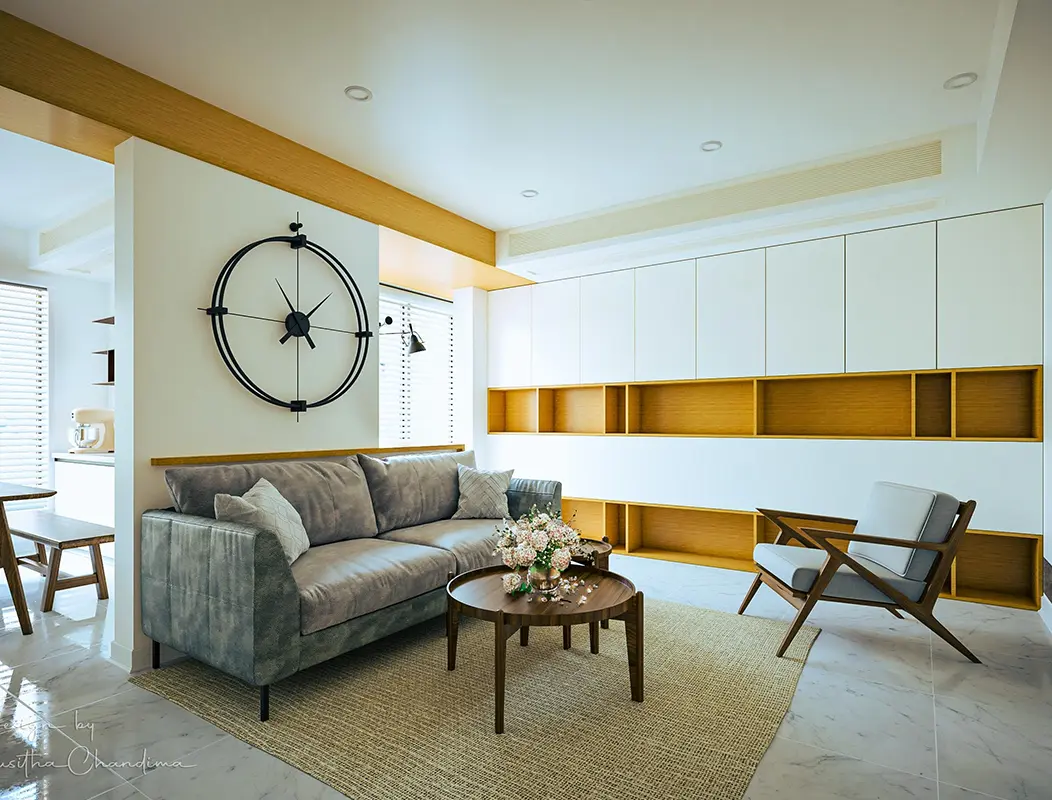 Elegant Minimalism with Oak Accents